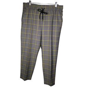 TopShop Window Pane Multicolor Checked Women's Leisure Jogger Pants- Size 12